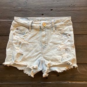 American Eagle Cut-off Destroyed jean shorts size 000